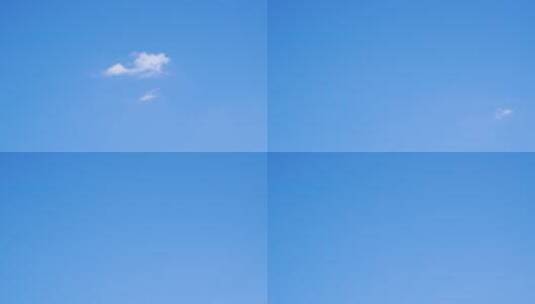 蓝天中飘浮的白云高清在线视频素材下载