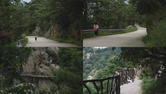 一个人的旅行摄影徒步登山高清在线视频素材下载