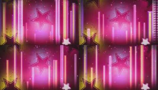 炫动五角星led背景视频高清在线视频素材下载