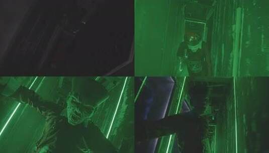 密室逃脱 惊魂 恐怖场景设计 恐怖体验馆高清在线视频素材下载