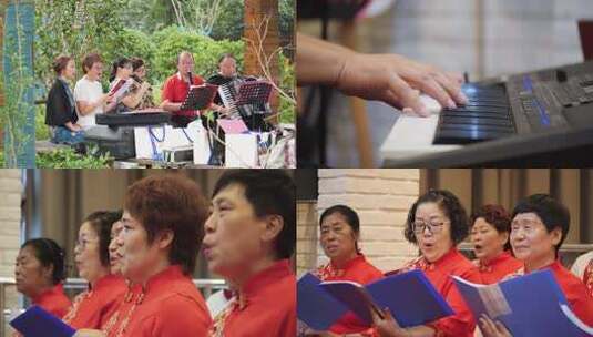 民间合唱团高清在线视频素材下载