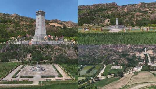 抗日战争【中条山抗战跳黄河殉国纪念碑2】高清在线视频素材下载