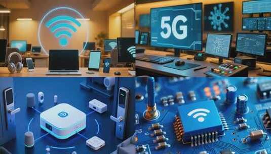 5G时代互联互通合集高清在线视频素材下载