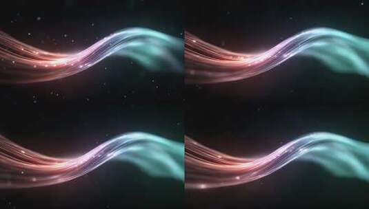 绚丽光线穿梭交织的科技律动感高清在线视频素材下载