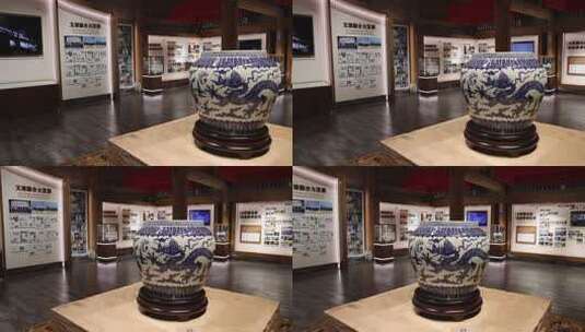 江西景德镇古窑民俗博览区高清在线视频素材下载