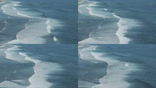 大海航拍，壮阔海岸线波浪航拍高清在线视频素材下载