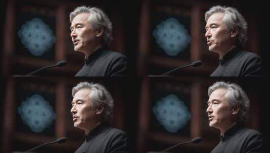 专家学者中华传统文化发展论坛演讲高清在线视频素材下载