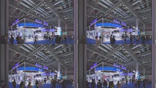 第八届进博会1.1医疗器械及医药保健展区高清在线视频素材下载