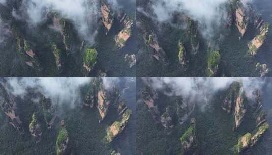 湖南张家界武陵源杨家界风景区高清在线视频素材下载