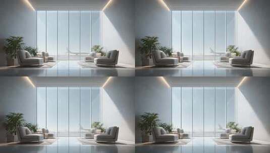 机场贵宾室落地窗外的飞机起飞高清在线视频素材下载