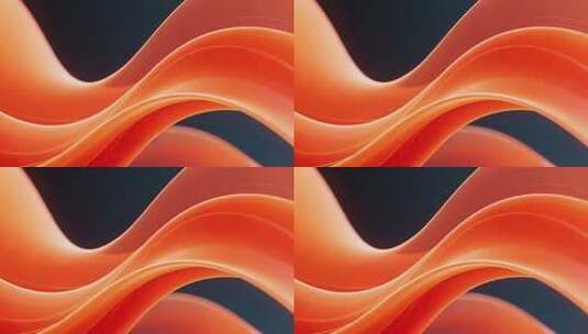 橙色动感波浪抽象背景素材高清在线视频素材下载