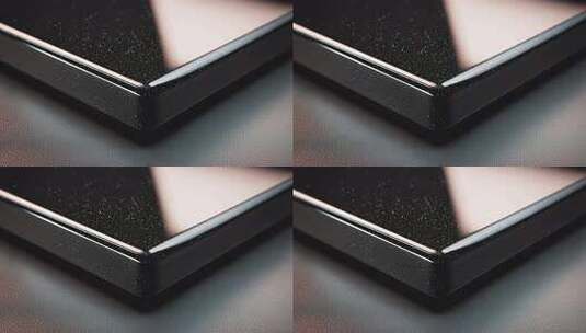 黑色电子产品边角特写高清在线视频素材下载