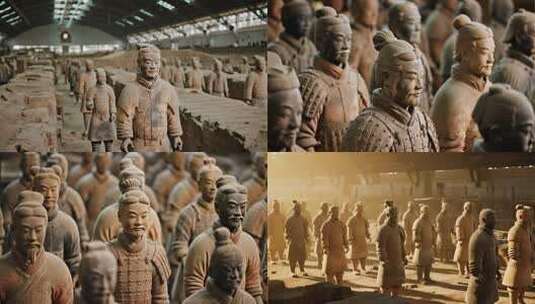 秦始皇陵兵马俑ai素材原创高清在线视频素材下载