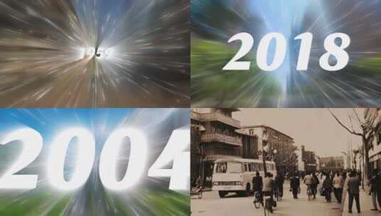 回顾历史 时间穿梭 时间回溯 时光倒流高清AE视频素材下载