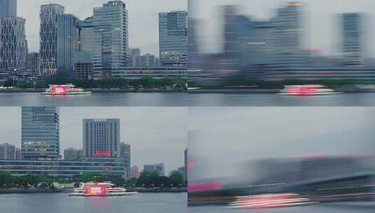 城市建筑动态模糊画面高清在线视频素材下载