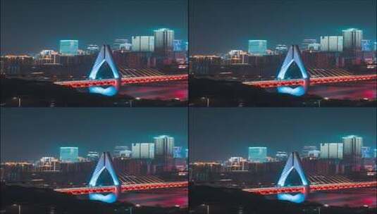 重庆_东水门长江大桥_重庆都市_山水重庆高清在线视频素材下载