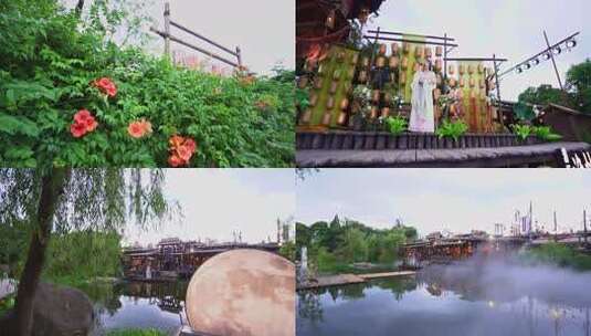 院子餐饮环境高清素材高清在线视频素材下载