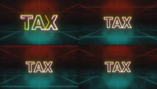 税务动画复古背景高清在线视频素材下载