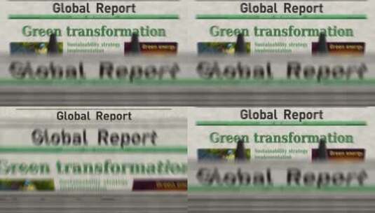 绿色转型生态环境报刊印刷机高清在线视频素材下载
