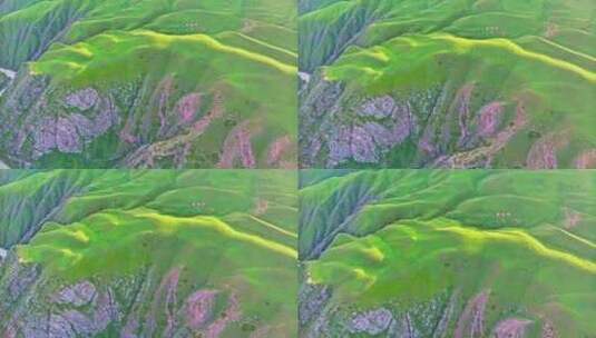 新疆阔克苏大峡谷HDR航拍高清在线视频素材下载