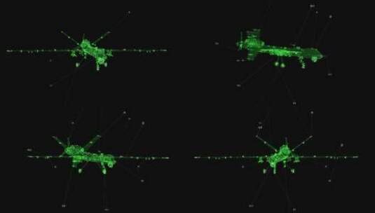 军用无人机HUD4K高清在线视频素材下载