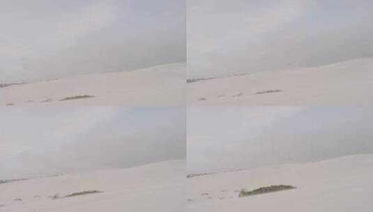 沙漠地平线上自然景观的航拍高清在线视频素材下载