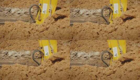 挖掘机挖土高清在线视频素材下载