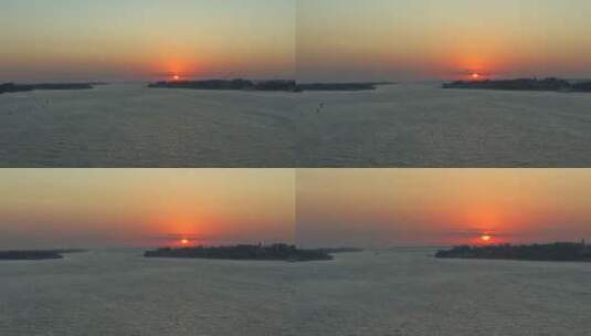 海上日出的美景高清在线视频素材下载