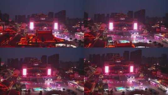 大唐西市夜景高清在线视频素材下载