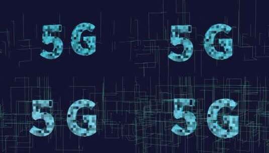 5G三维科技感电路板生长线条场景高清在线视频素材下载