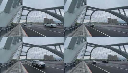 城市大桥车流高清在线视频素材下载