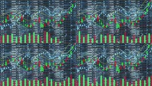 商务金融证券投资分析数据走势视频素材高清在线视频素材下载