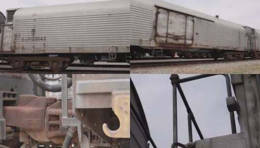 【镜头合集】老旧复古老式火车煤车车皮高清在线视频素材下载