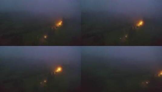 晨雾中的仙女山高清在线视频素材下载