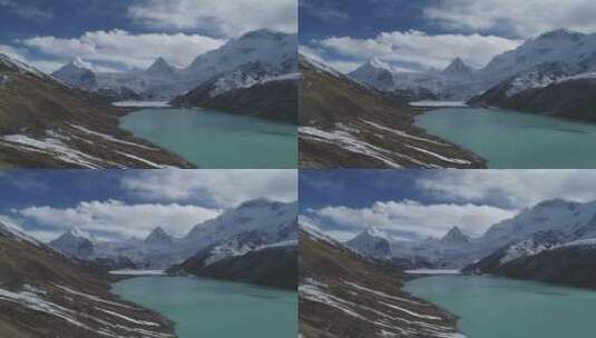 航拍西藏萨普神山高清在线视频素材下载