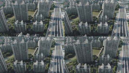 上海城市天际线高清在线视频素材下载