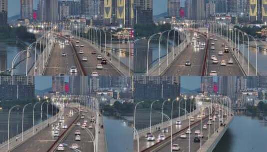 武汉沙湖大桥高清在线视频素材下载