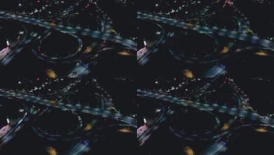 4K夜景延时 广州立交桥高清在线视频素材下载