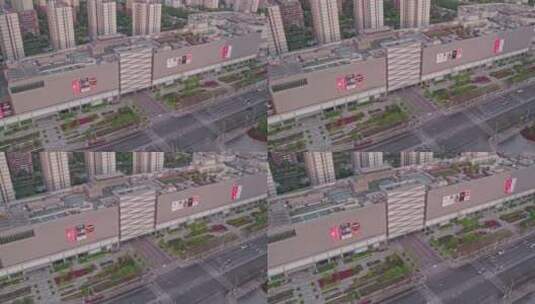 上海疫情期间空城航拍华夏西路中环高清在线视频素材下载