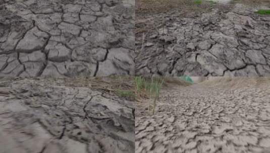 干枯的土地 破坏环境 大地干旱缺水高清在线视频素材下载