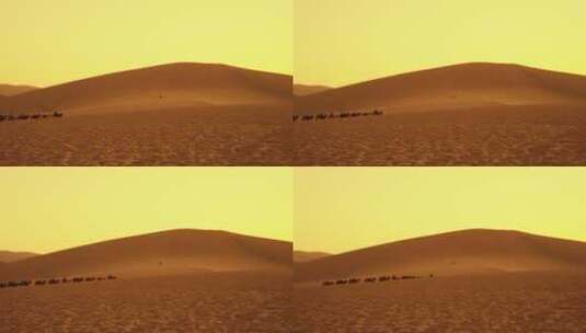 新疆沙丘沙漠高清在线视频素材下载
