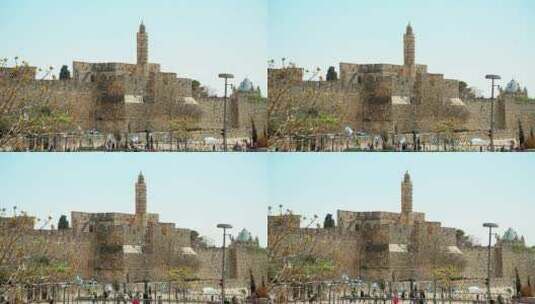 耶路撒冷大卫塔高清在线视频素材下载