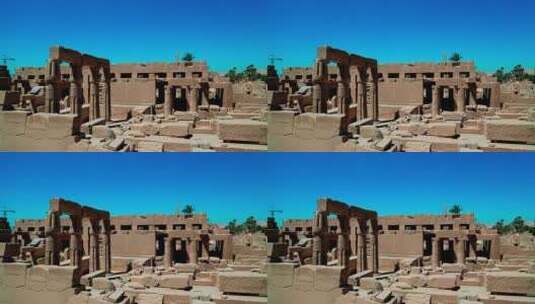 卡尔纳克神庙的遗迹高清在线视频素材下载