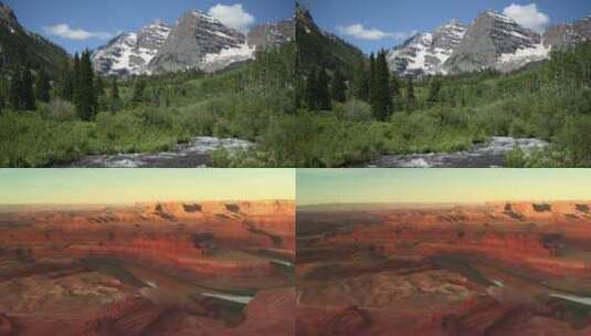 美国犹他州山脉远景高清在线视频素材下载
