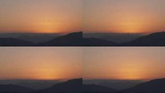 山峰日出延时阳光云朵早上太阳升起高清在线视频素材下载