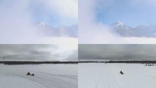 雪山实拍高清在线视频素材下载