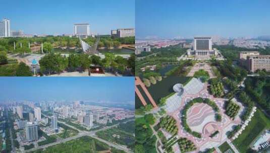 滨州市政府广场地标实拍 5.4K高清在线视频素材下载