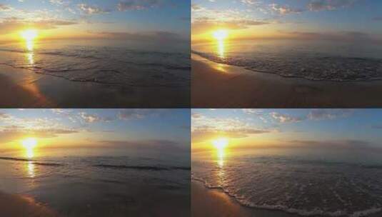 日出在海面上大美风光美丽风景高清在线视频素材下载