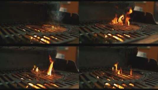 煤炭煤块燃烧高清在线视频素材下载