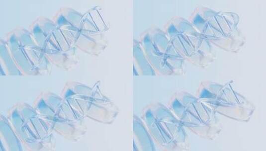 DNA螺旋分子循环动画高清在线视频素材下载